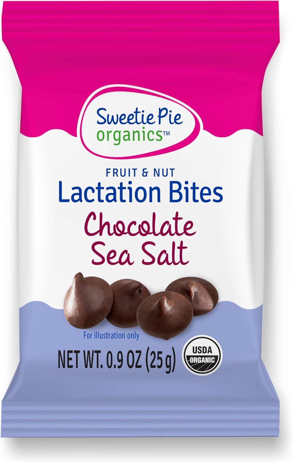 Organic Fruit & Nut Lactation Bites - Breastfeeding Support, Boost Milk Supply, Fenugreek-Free, Natural Galactagogues - Chocolate Sea Salt, 6 Pack - Espot.com.au