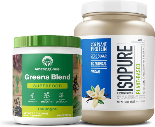 organic-superfood-and-vegan-protein-powder-bundle-amazing-grass-greens-original-and-isopure-vanilla-plant-based-dairy-free-50-servings-1