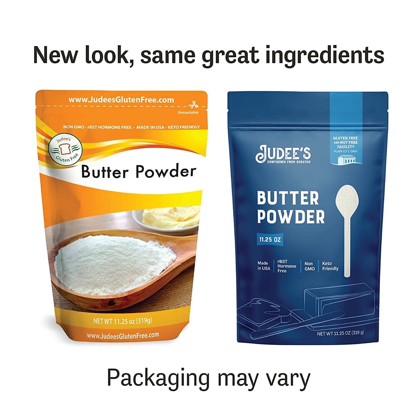 Judee's Gluten-Free Butter Powder 11.25oz - Non-GMO & Keto-Friendly - rBST Hormone-Free - Baking Ready - Made in USA - Espot.com.au
