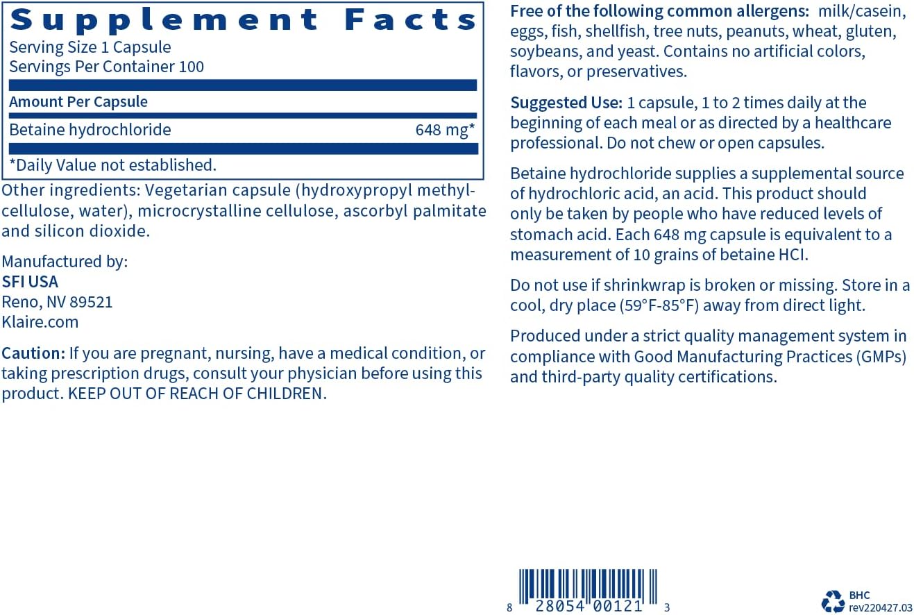 hypoallergenic-betaine-hcl-648mg-capsules-for-digestion-support---gluten-corn-free-supplement-100-count-by-klaire-labs-2