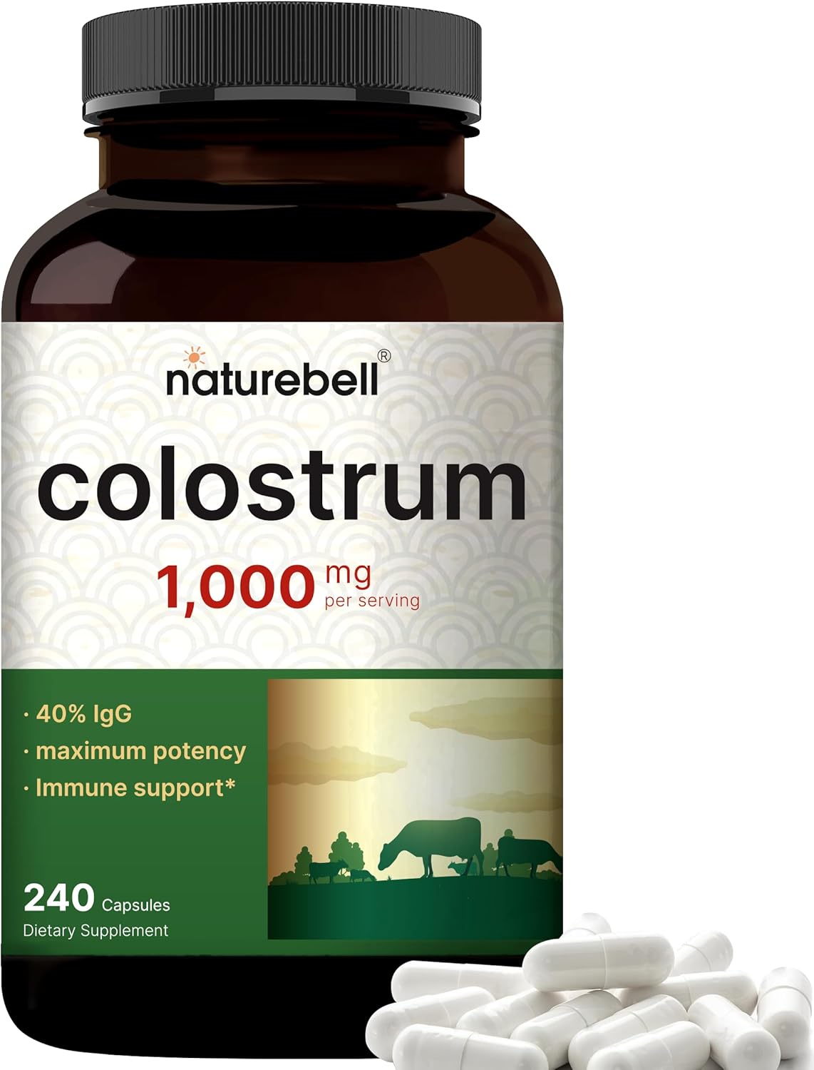 bundle-pack-naturebell-creatine-monohydrate-powder-colostrum-capsules---1000mg-per-serving---high-absorption-micronized-creatine---grass-fed-bovine-colostrum-4