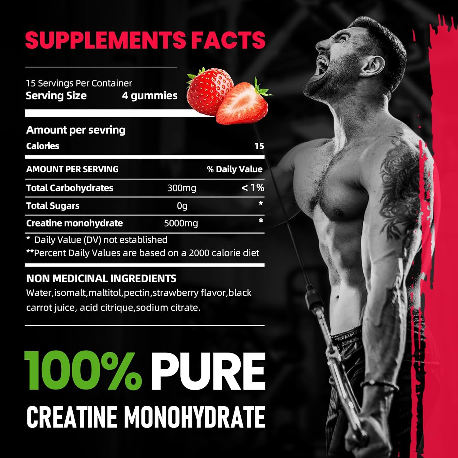 bageto-creatine-monohydrate-gummies-5g-for-muscle-growth-and-recovery---preworkout-supplement-for-men-and-women-vegan-and-gluten-free-strawberry-flavor-120-gummies-2-pack-6