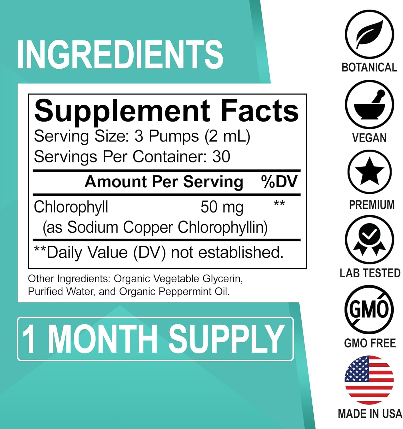 Women's Hormone Balance & Chlorophyll Liquid Drops - Organic Vegan Supplement for Women's Wellness - Internal Deodorant & Odor Cleanse Supplement - Espot.com.au