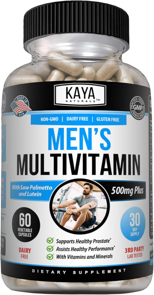 Men's Prostate Multivitamin - Daily Supplement for Healthy Prostate - Multi Mineral Pills for Men - 60 Veggie Capsules - Espot.com.au
