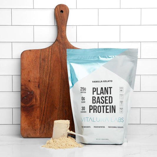 vitalura-labs-nsf-certified-plant-based-protein-powder---vanilla-gelato-flavored---30-servings-25g-protein-per-serving-1