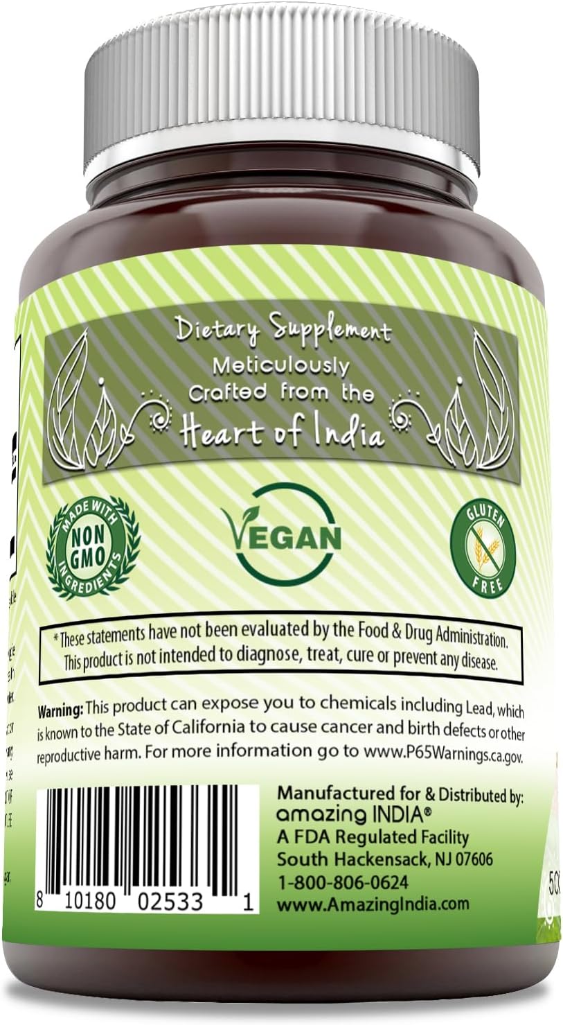 India Neem 500 mg Veggie Capsules - Natural Non-GMO Supplement for Vegetarians - Gluten Free - Made in USA - 120 Capsules (2 Pack) - Espot.com.au
