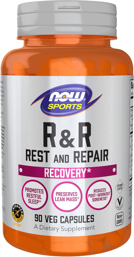 now-sports-nutrition-rr-rest-and-repair-capsules---recovery-and-sleep-support-for-lean-mass-preservation-and-reduced-soreness---vegan-and-non-gmo---90-capsules-1