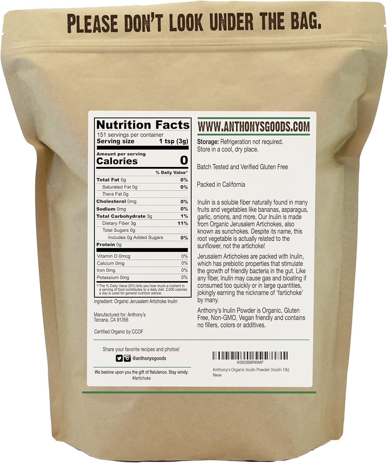 1lb-organic-inulin-powder-by-anthony---pure-chicory-root-fiber-supplement-for-gut-health-and-digestive-support-2