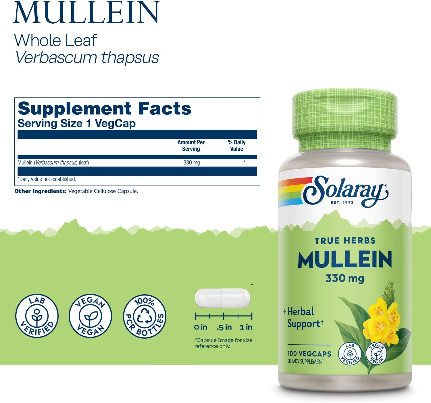 solaray-mullein-leaf-capsules---herbal-respiratory-support-660mg-vegan-200-vegcaps-100-servings-2