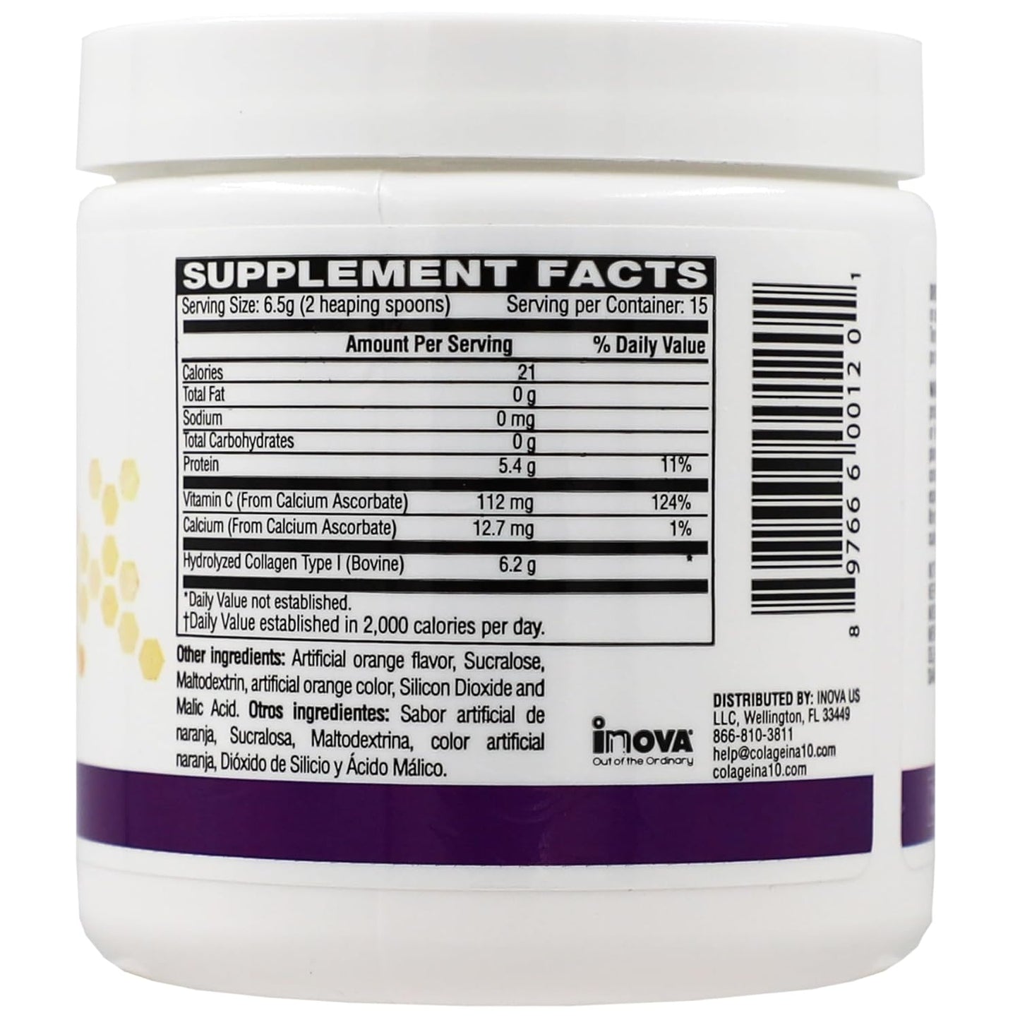 orange-flavored-collagen-powder-with-vitamin-c---anti-aging-formula---water-soluble---35-oz-jar---colageina-10-3