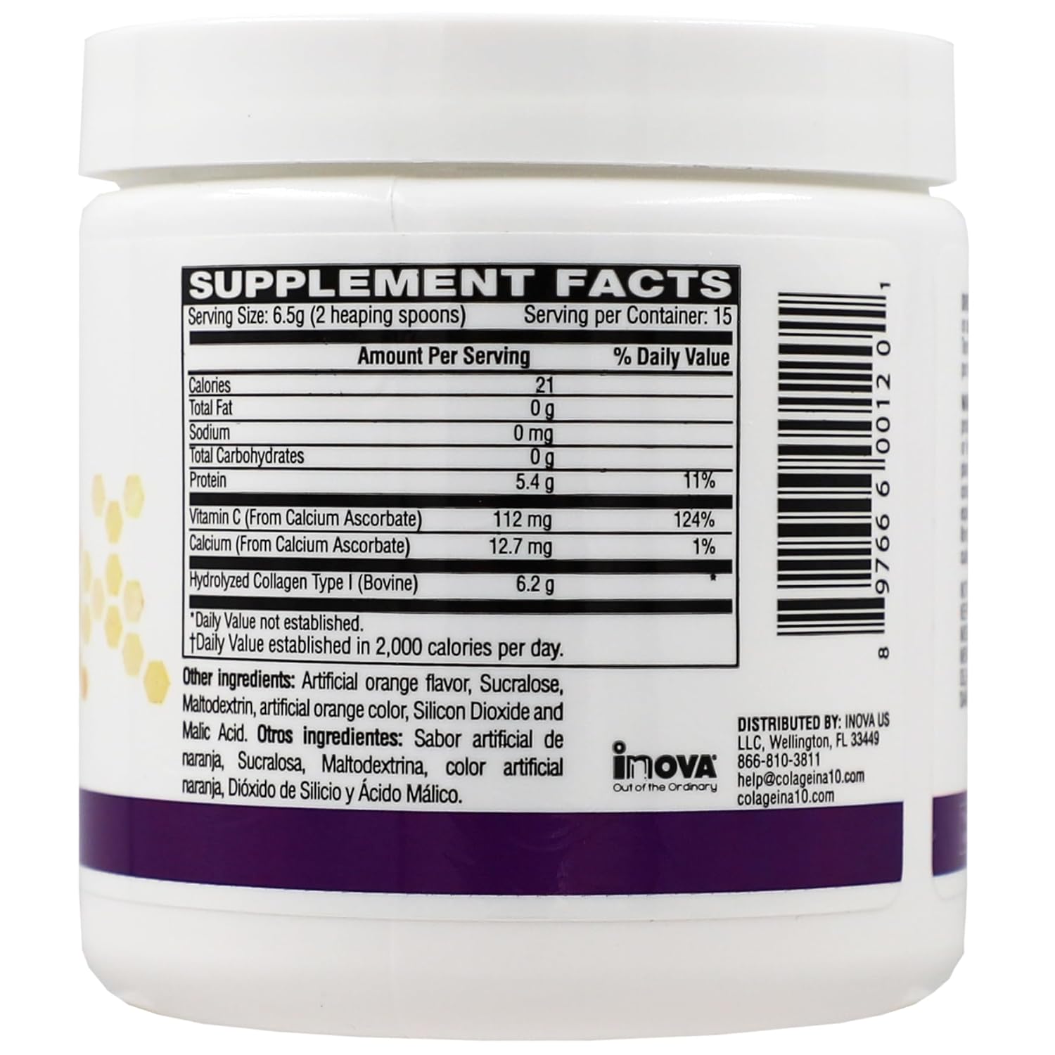 orange-flavored-collagen-powder-with-vitamin-c---anti-aging-formula---water-soluble---35-oz-jar---colageina-10-3