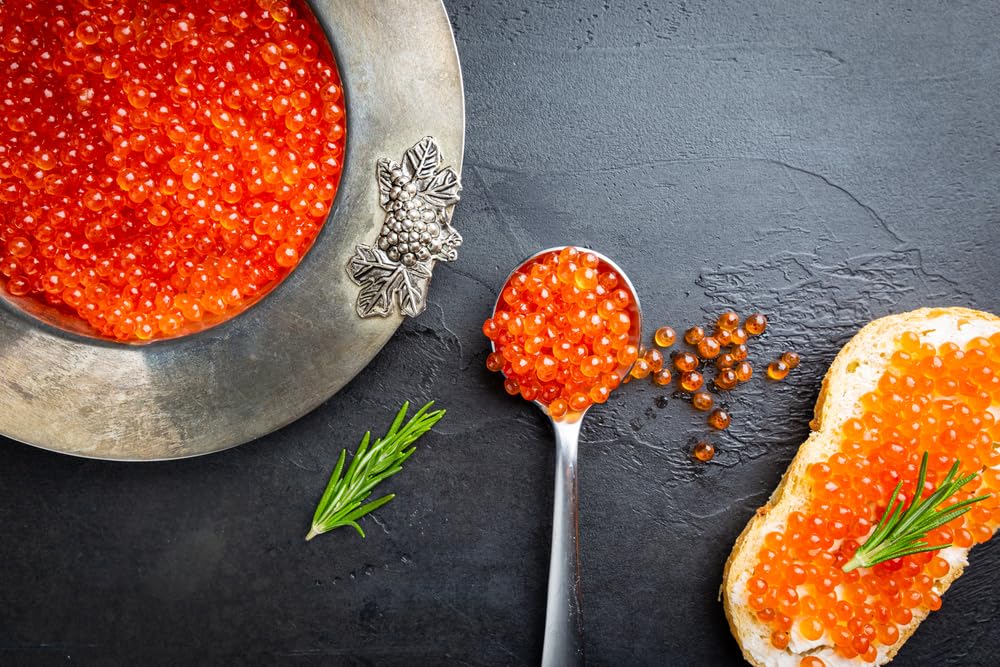 sanniti-agustson-red-lumpfish-caviar-roe---12-oz-jar---imported-scandinavian-delicacy-8