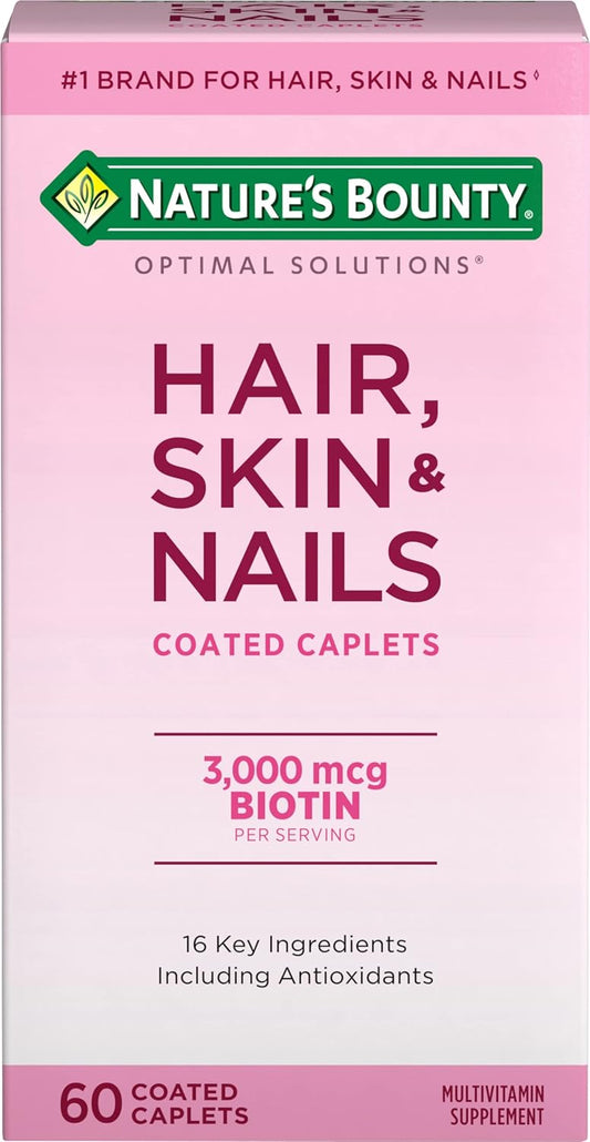 natures-bounty-hair-skin-nails-formula-with-3000-mcg-biotin---60-coated-caplets---optimal-solutions-for-healthy-hair-skin-and-nails-1