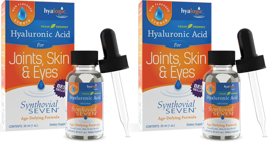 pack-of-2-hyalogic-synthovial-seven-liquid-hyaluronic-acid-supplement---1oz-each---supports-skin-joint-eye-and-lip-hydration---gluten-free-vegan-formula-1
