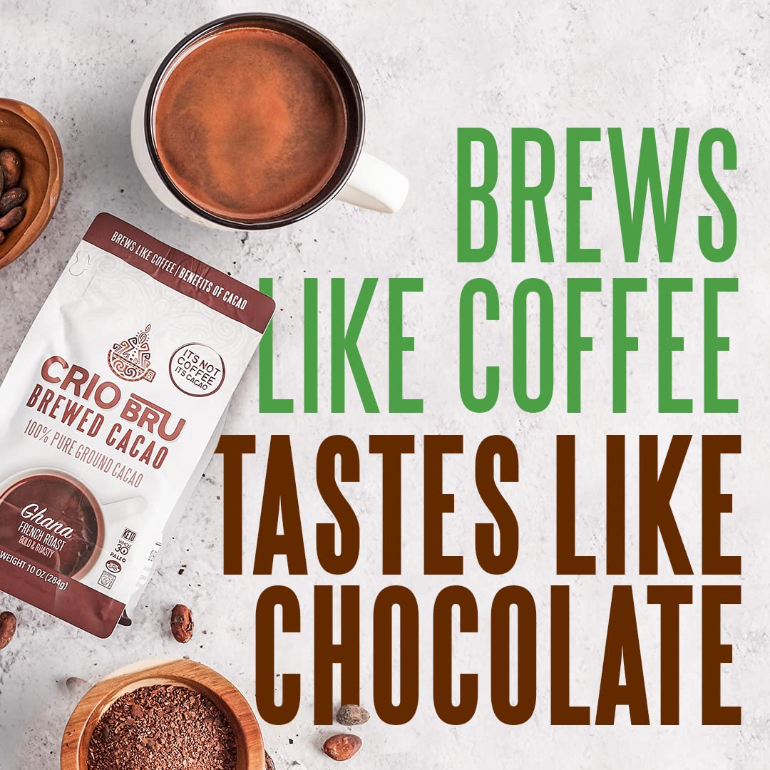 organic-crio-bru-brewed-cacao-uber-dark-spanish-roast-24oz-bag---natural-healthy-drink-100-pure-ground-cacao-beans-caffeine-free-keto-low-carb-paleo-hot-or-iced-organic-brew-3