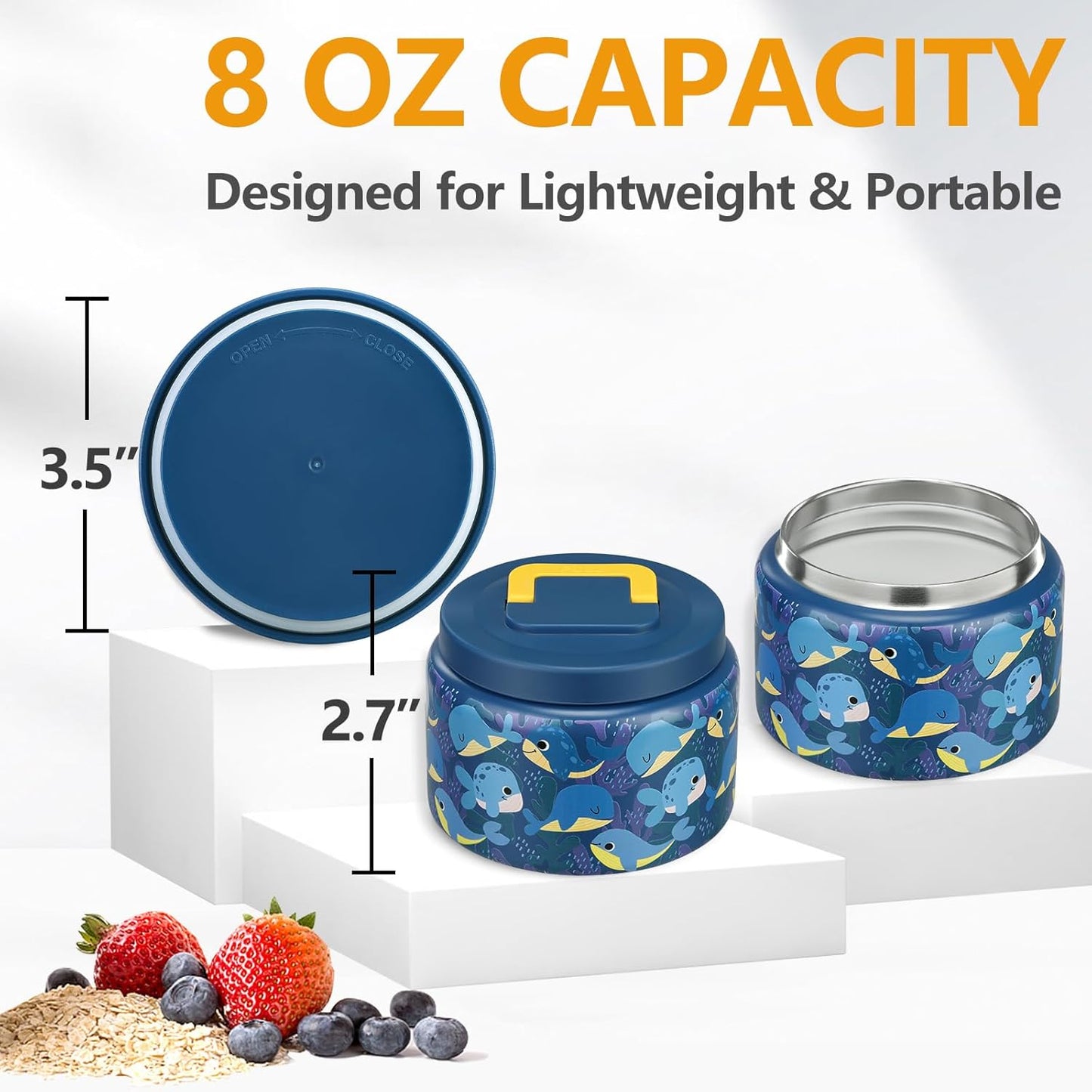 kids-8oz-thermo-food-container---stainless-steel-lunch-thermos-for-hotcold-food---easy-open-wide-mouth---ideal-for-preschool-travel---blue-whale-design-2