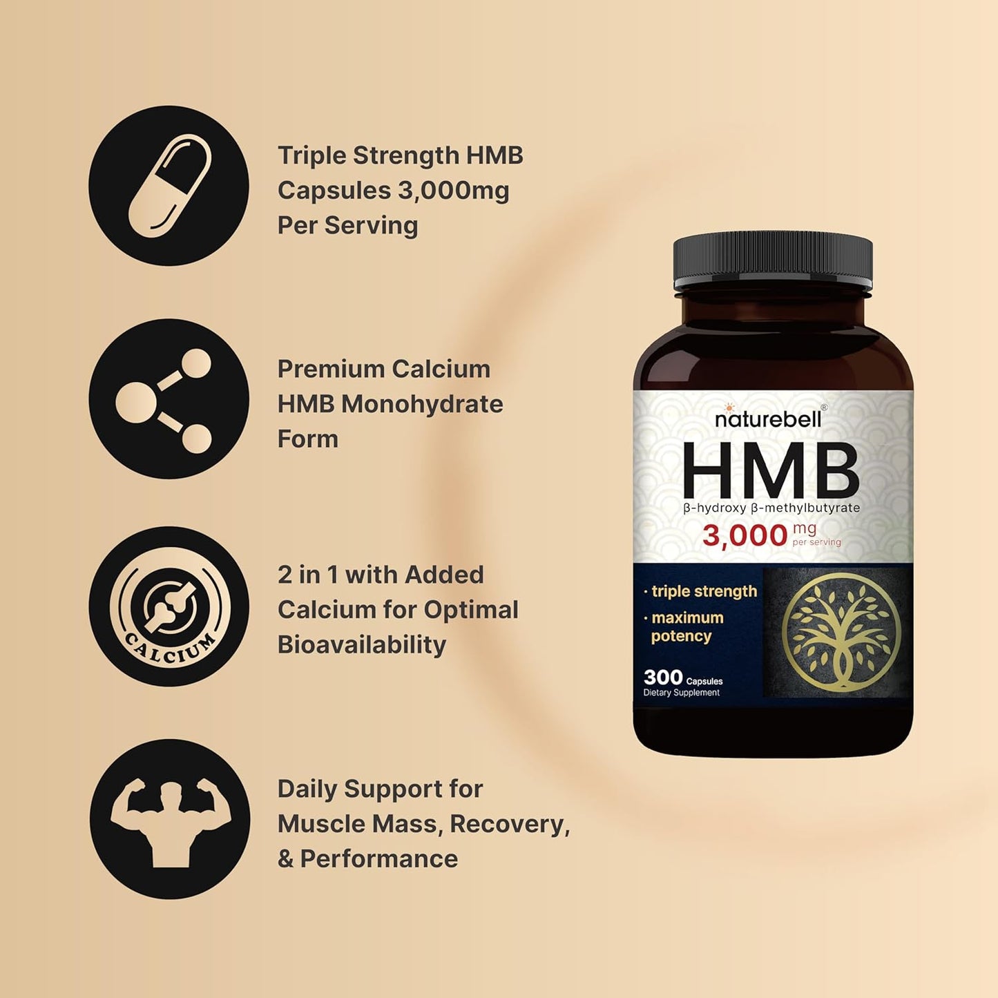 3000mg-hmb-beta-hydroxy-beta-methylbutyrate-supplement---300-capsules-triple-strength-lean-muscle-recovery-support---non-gmo-formula-by-naturebell-3
