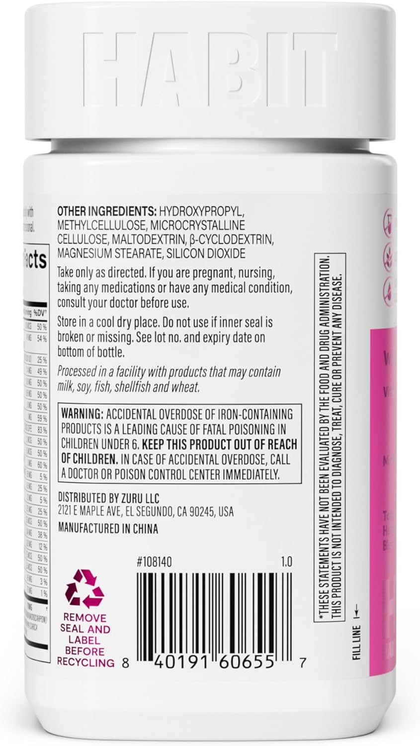 womens-multivitamin-supplement-with-23-essential-vitamins-minerals-fruit-extracts-folate-iron-b12-biotin---supports-general-health-wellness---non-gmo---60-capsules-4