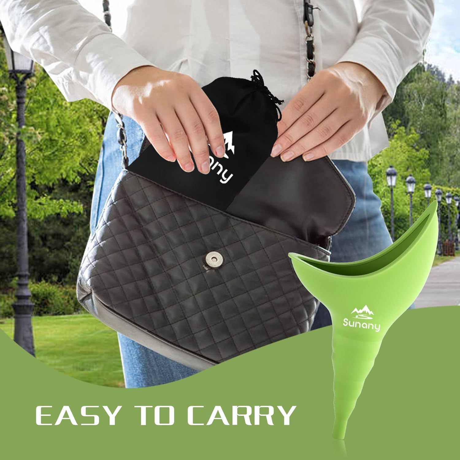 Portable Silicone Female Urinal for Standing, Reusable & Leakproof - Perfect for Camping, Travel, and Outdoor Activities - Espot.com.au