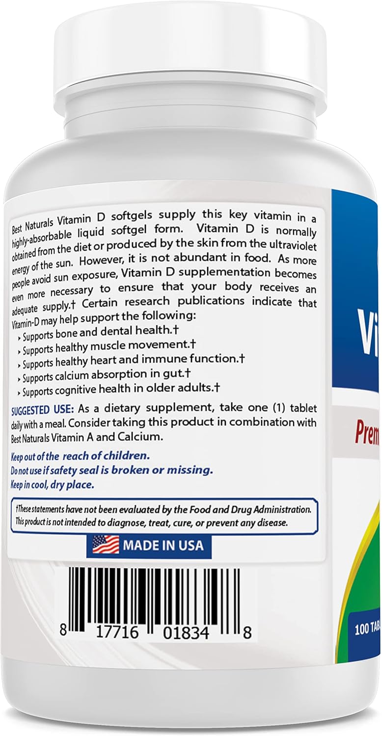 high-potency-vitamin-d3-supplement---2000-iu-50-mcg---100-tablets---immune-health-strong-bones-teeth-muscle-function---100-day-supply-6