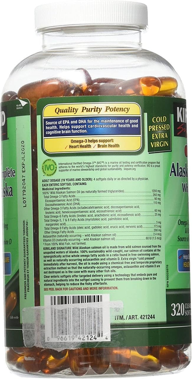 wild-alaskan-salmon-oil-softgels---high-epa-dha-omega-3-supplement---320-enteric-coated-capsules---kirkland-signature-4