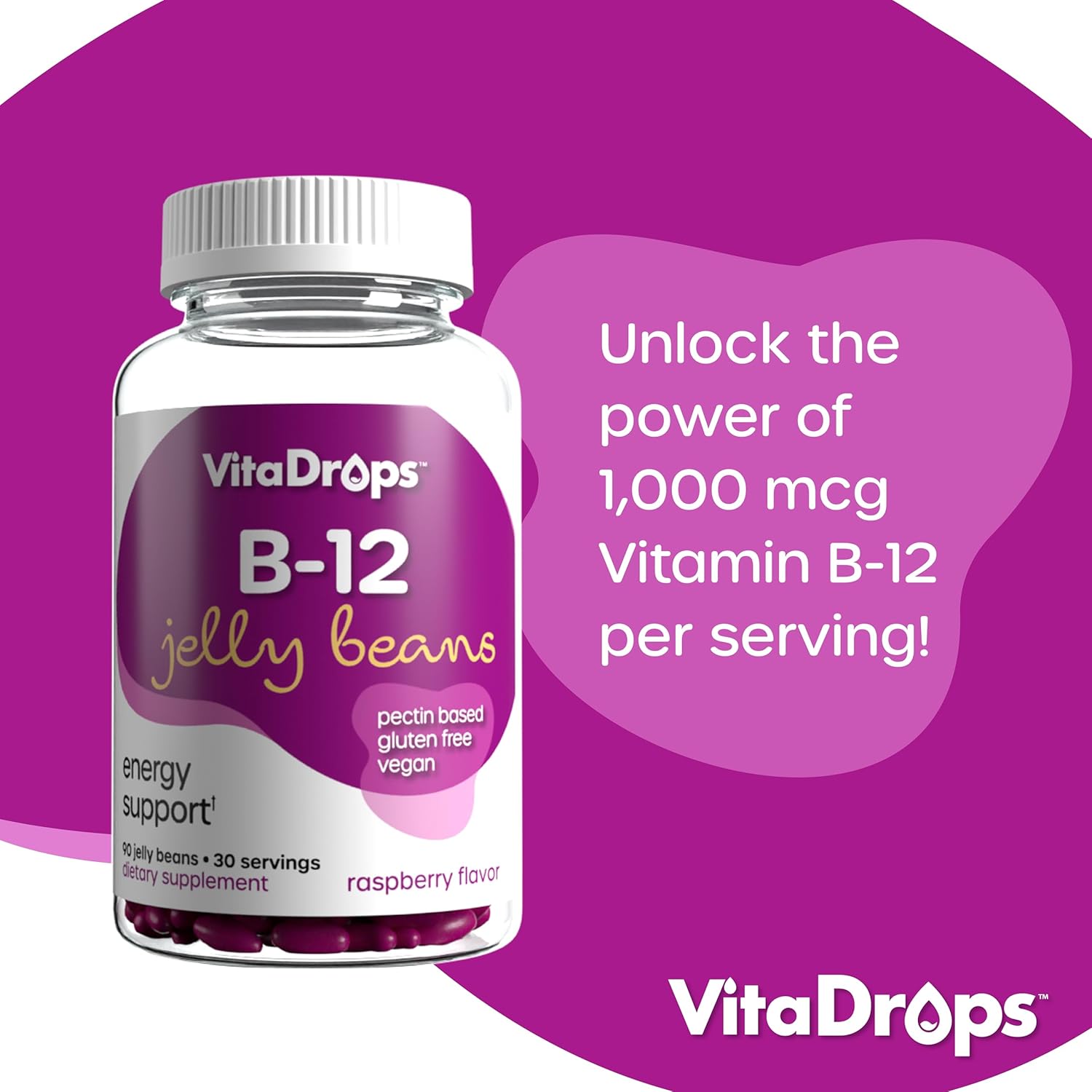 raspberry-flavor-vegan-b-12-jelly-beans---90-count-pectin-based-energy-support-supplement-gluten-free---30-servings-4