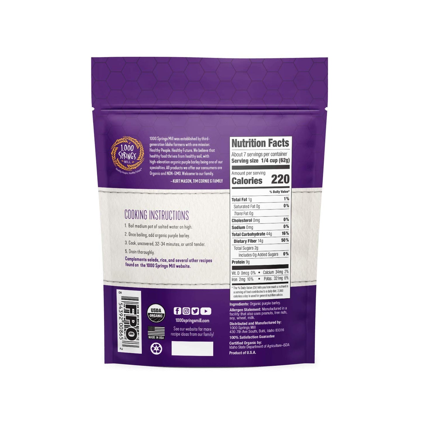 organic-purple-barley---versatile-bulk-dried-grain-for-cereals-salads-bread-and-more---16oz-resealable-bag---1000-springs-mill-3