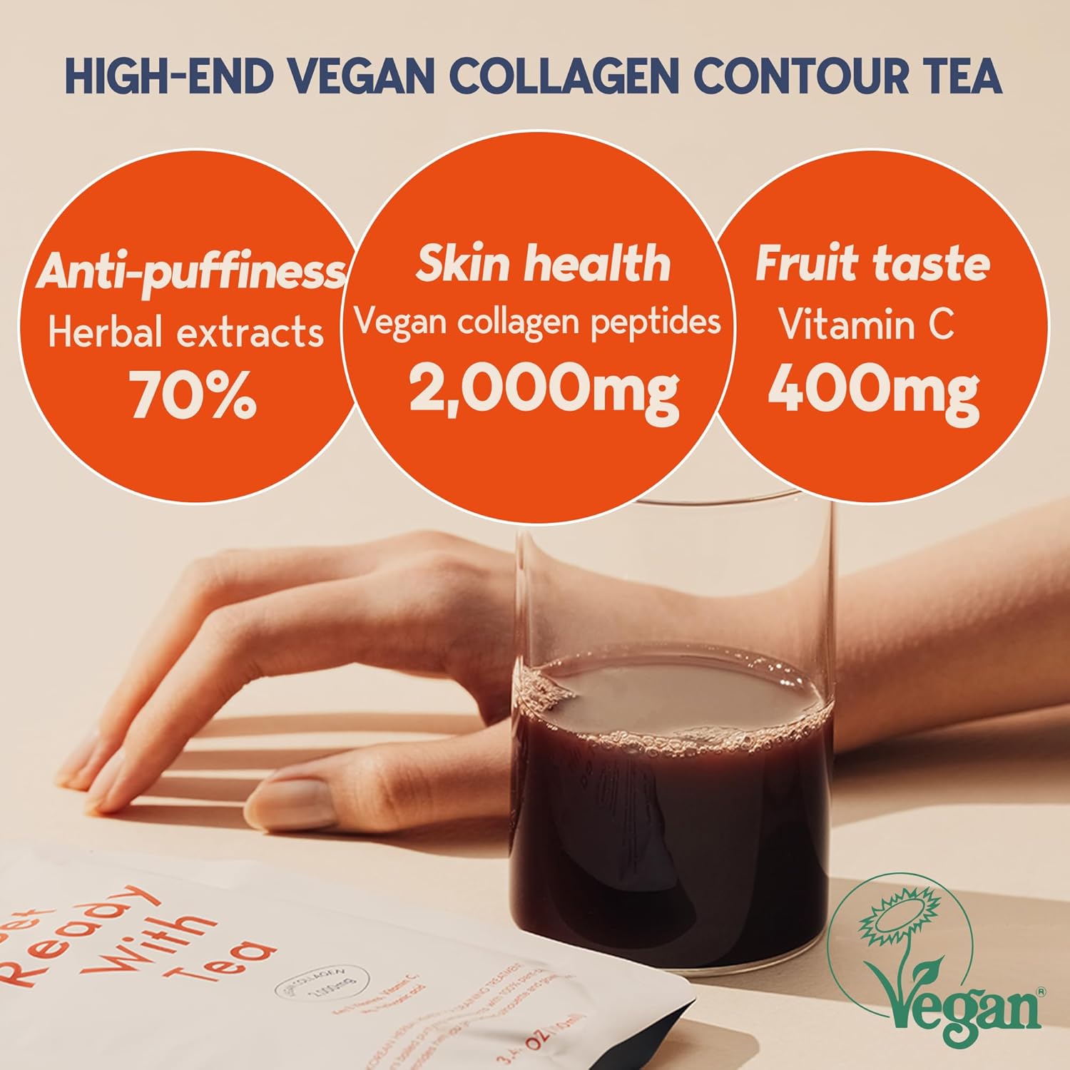 Korean Collagen Supplements with Mixed Berry Flavor - Vegan Peptides and Herbal Extracts Liquid for Glowing Skin - 20 Packs - Dr. Gu T.Slim - Espot.com.au