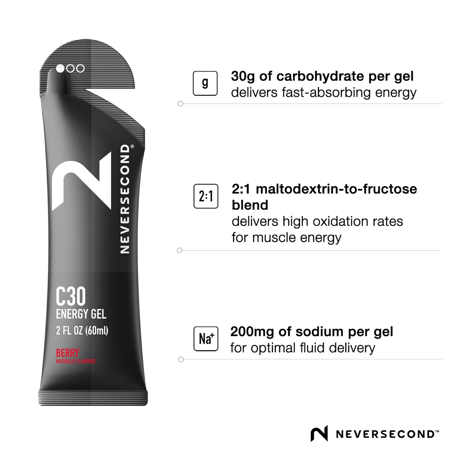 never2-c30-energy-gel---berry-flavor-12-count-pack-for-triathlons-ironman-cycling-marathons---performance-nutrition-hydration-2