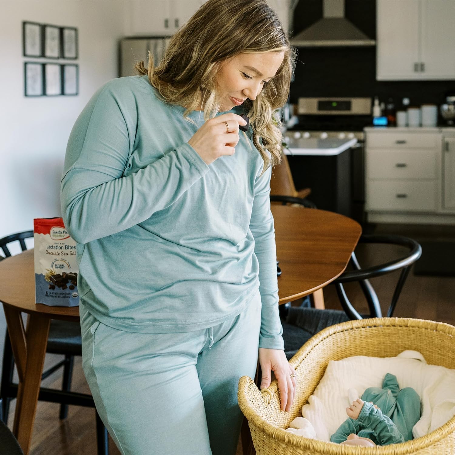 Organic Fruit & Nut Lactation Bites - Breastfeeding Support, Boost Milk Supply, Fenugreek-Free, Natural Galactagogues - Chocolate Sea Salt, 6 Pack - Espot.com.au
