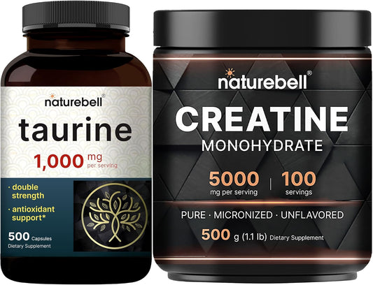 naturebell-creatine-monohydrate-powder-taurine-capsules-bundle-pack---1000mg-per-serving-micronized-creatine-amino-acids-supplement-1