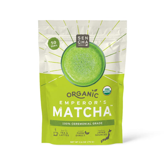 Organic SENCHA Naturals Emperor's Matcha - Premium Grade Ceremonial Matcha Powder for Tea Ceremony - Espot.com.au