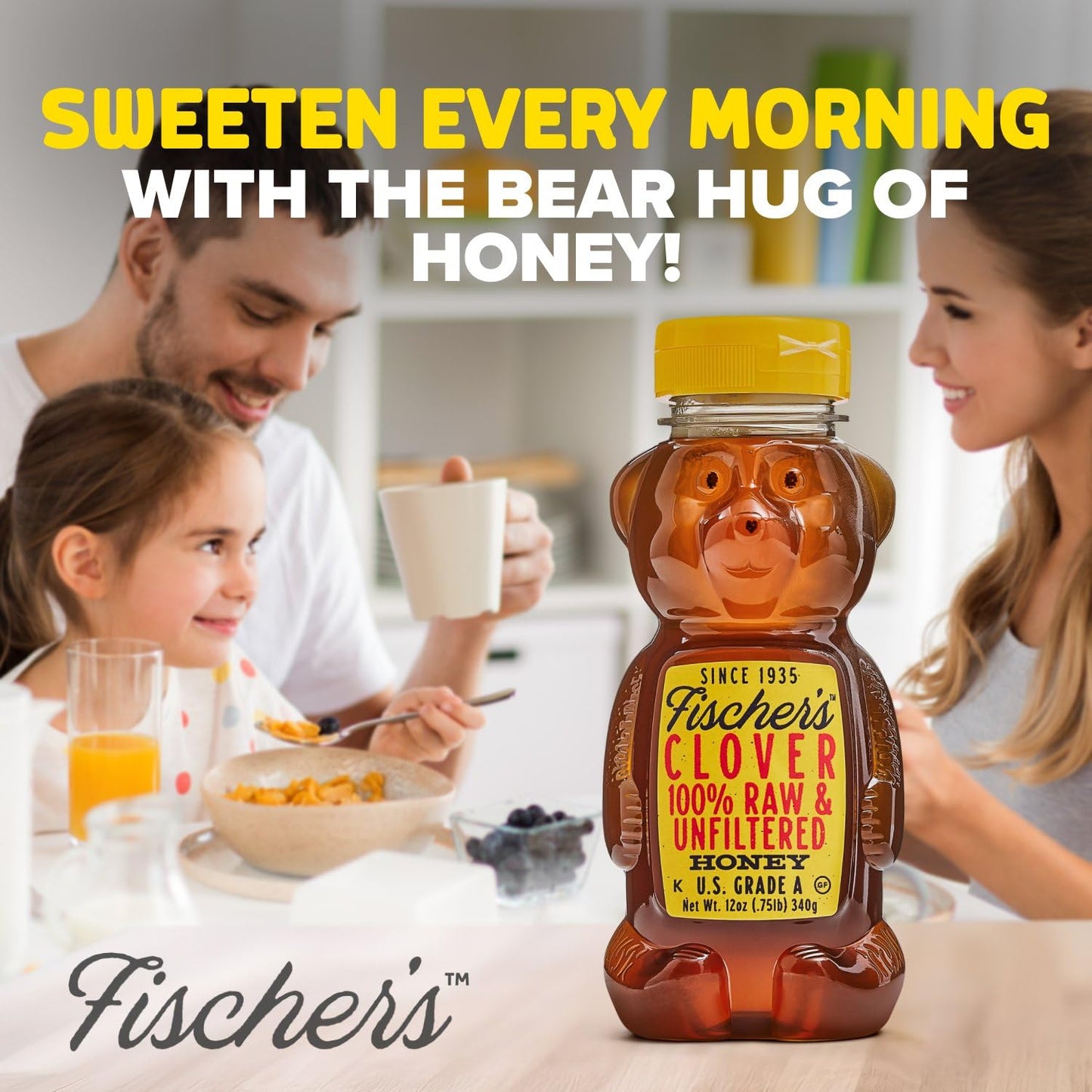 fischers-100-clover-honey-12-oz-squeezable-bear-bottle---pure-raw-unfiltered-honey---gluten-free-non-gmo-all-natural-sweetener-7
