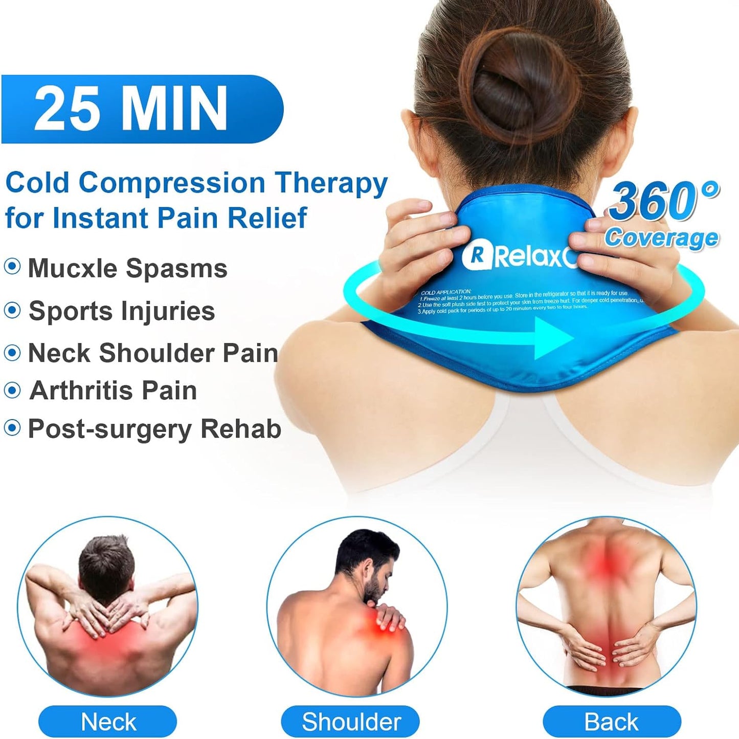 reusable-gel-ice-pack-wrap-for-neck-and-shoulders---cold-compress-therapy-for-pain-relief-injuries-swelling-bruises-sprains-inflammation-and-surgery-recovery-2