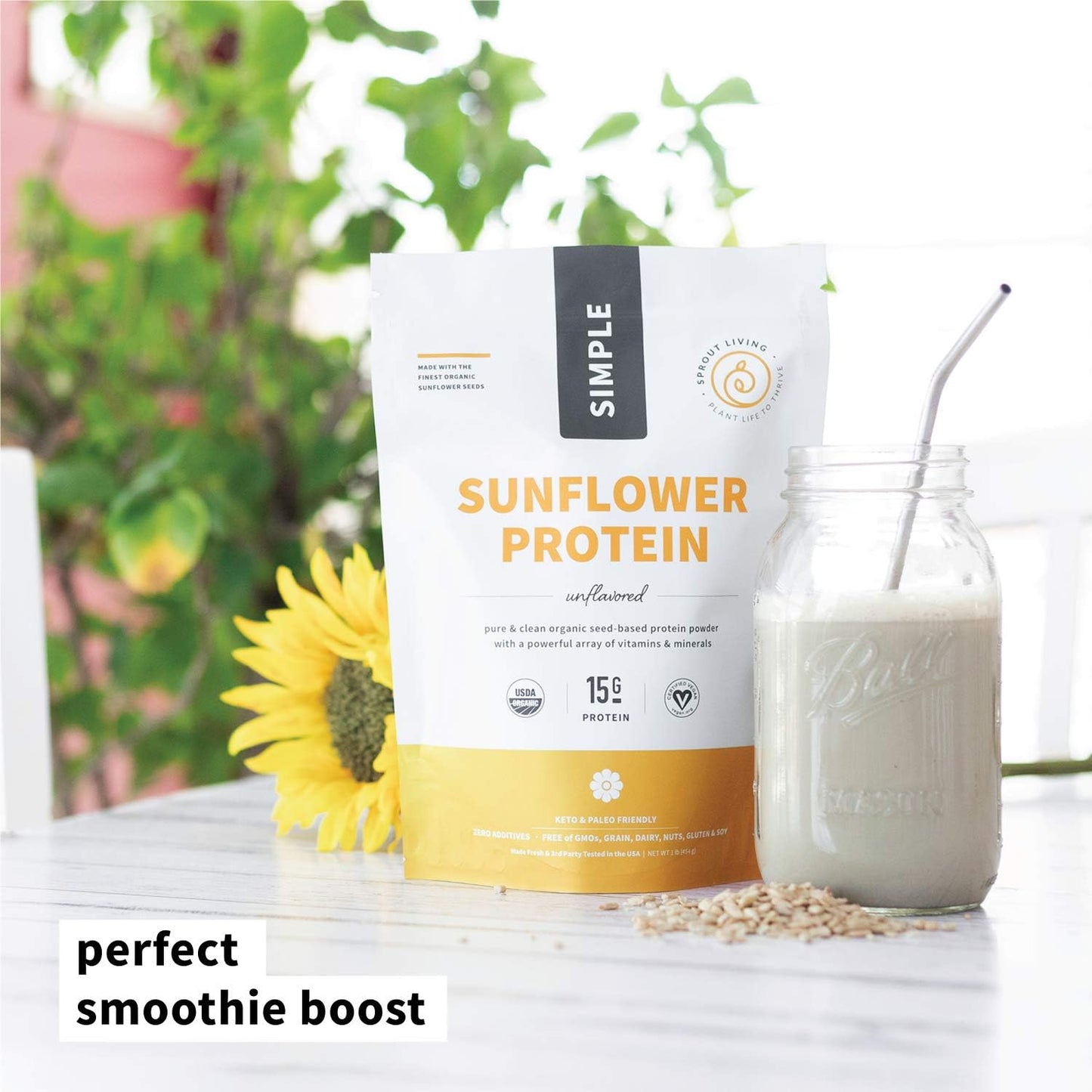 organic-sunflower-seed-protein-powder---plant-based-non-dairy-non-gmo-vegan-keto-friendly-drink-mix---15g-protein-1-lb-6