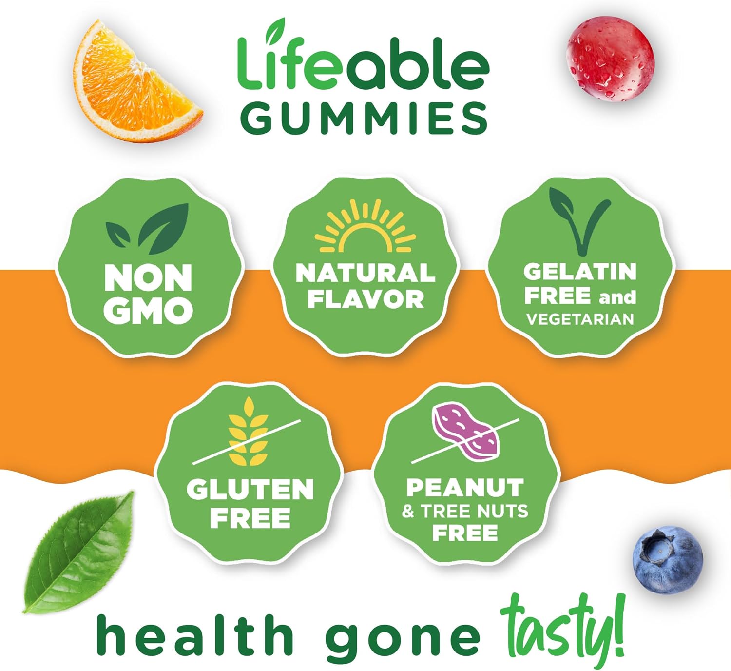 Men's Multivitamin Gummies with Vitamins A, C, D, E, B-Complex, Zinc, and Ginseng | 90 Count - Espot.com.au