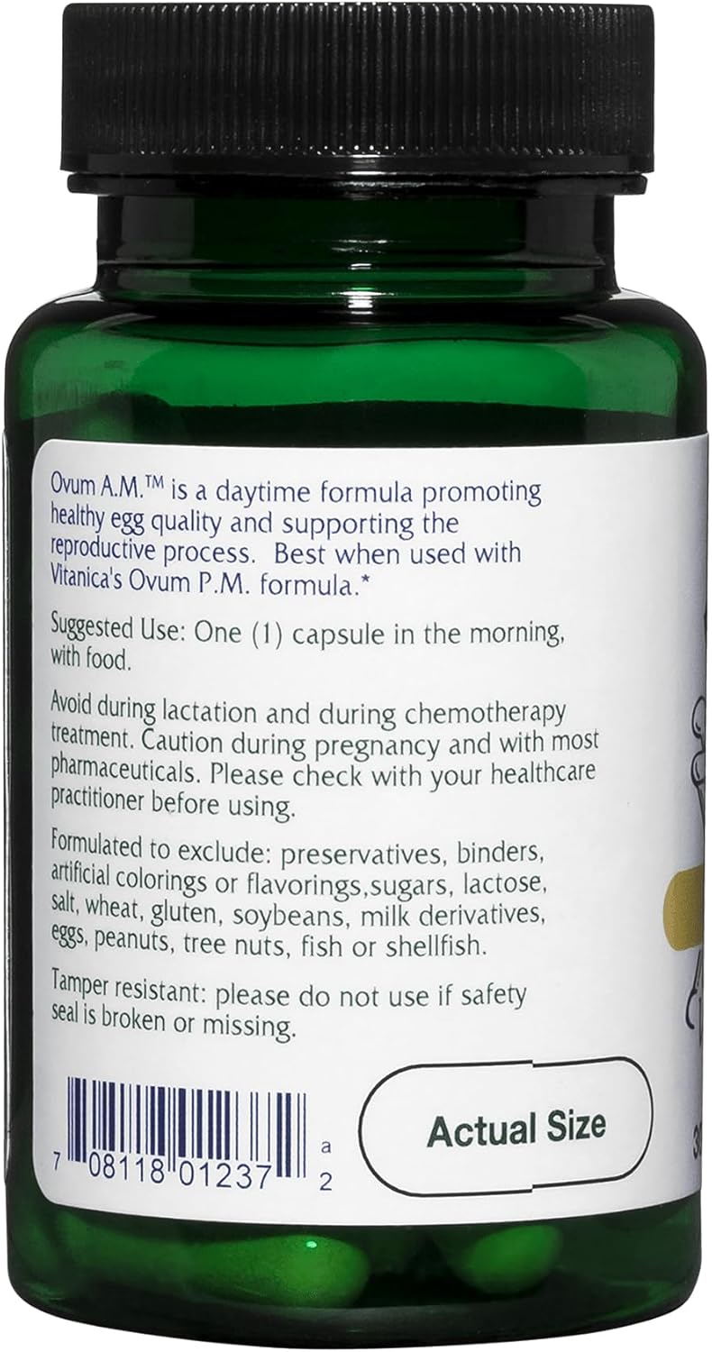 vitanica-ovum-am---egg-quality-support-supplement-with-vitamin-d3-alpha-lipoic-acid-coq10---herbal-dietary-capsules-for-women---30-vegan-caps---pro-logo-3