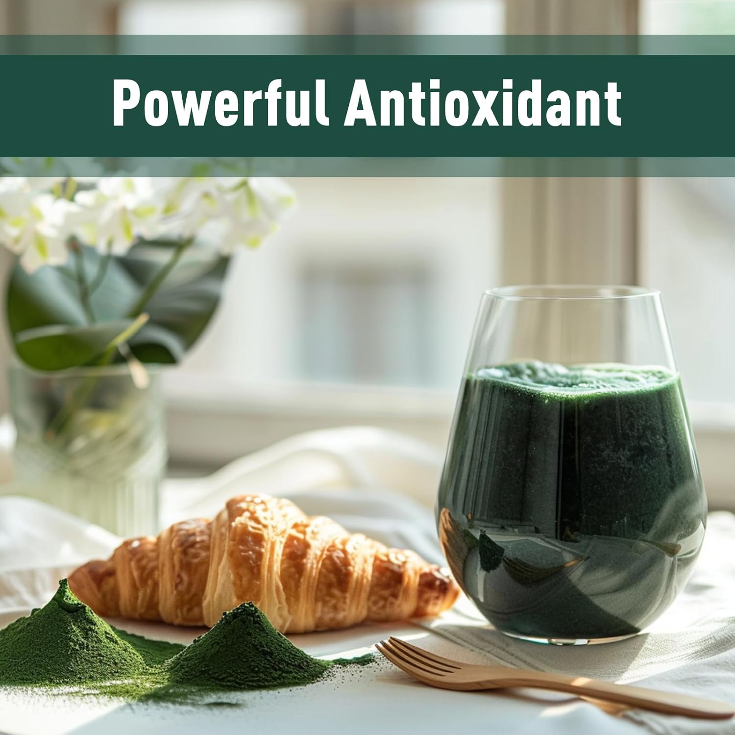 Organic Spirulina Powder 16 oz - Nutrient-Dense Green Superfood for Immune Support - Non-GMO & Gluten-Free - Espot.com.au