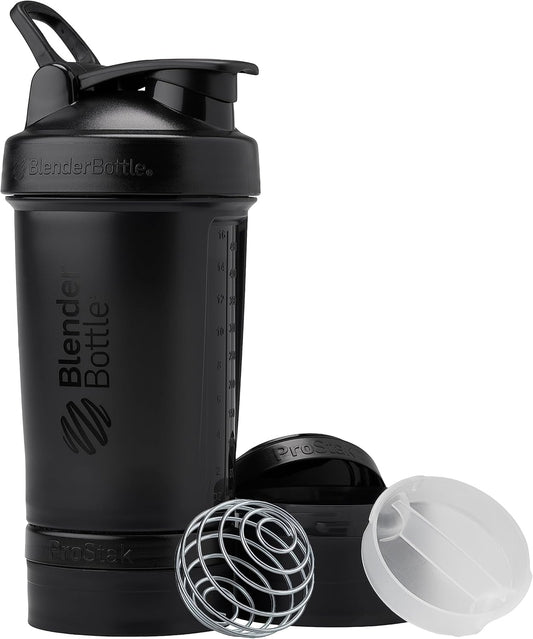 protein-shaker-bottle-with-pill-organizer-and-storage-22-oz-blenderbottle-prostak-system---midnight-black-1