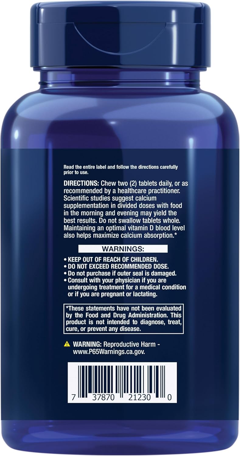 Chewable Bone Restore Calcium Supplement for Bone Health, 60 Tablets - Includes Calcium, Vitamin D, Minerals - Gluten Free & Non-GMO - Espot.com.au