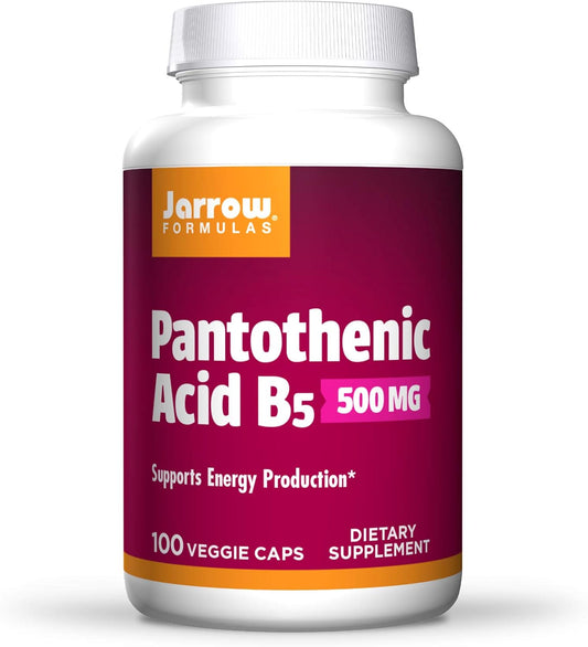 jarrow-formulas-pantothenic-acid-b5-500-mg---100-veggie-capsules-x-3-packs---essential-b-vitamin-for-energy-metabolism-support-1