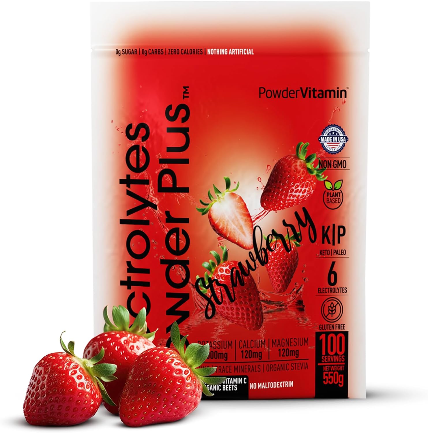 strawberry-electrolyte-powder---100-servings-zero-calorie-keto-hydration-supplement-with-1000mg-potassium-120mg-calcium-120mg-magnesium---no-sugar-or-maltodextrin-1