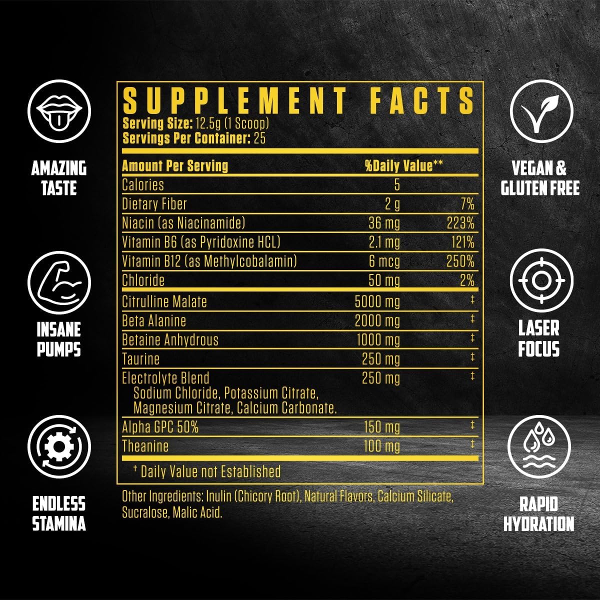 hydrapump-stimulant-free-pre-workout-powder-with-nitric-oxide-booster-electrolytes-nootropics---pineapple-blast-flavor---enhances-pumps-focus-stamina-muscle-growth-hydration-2