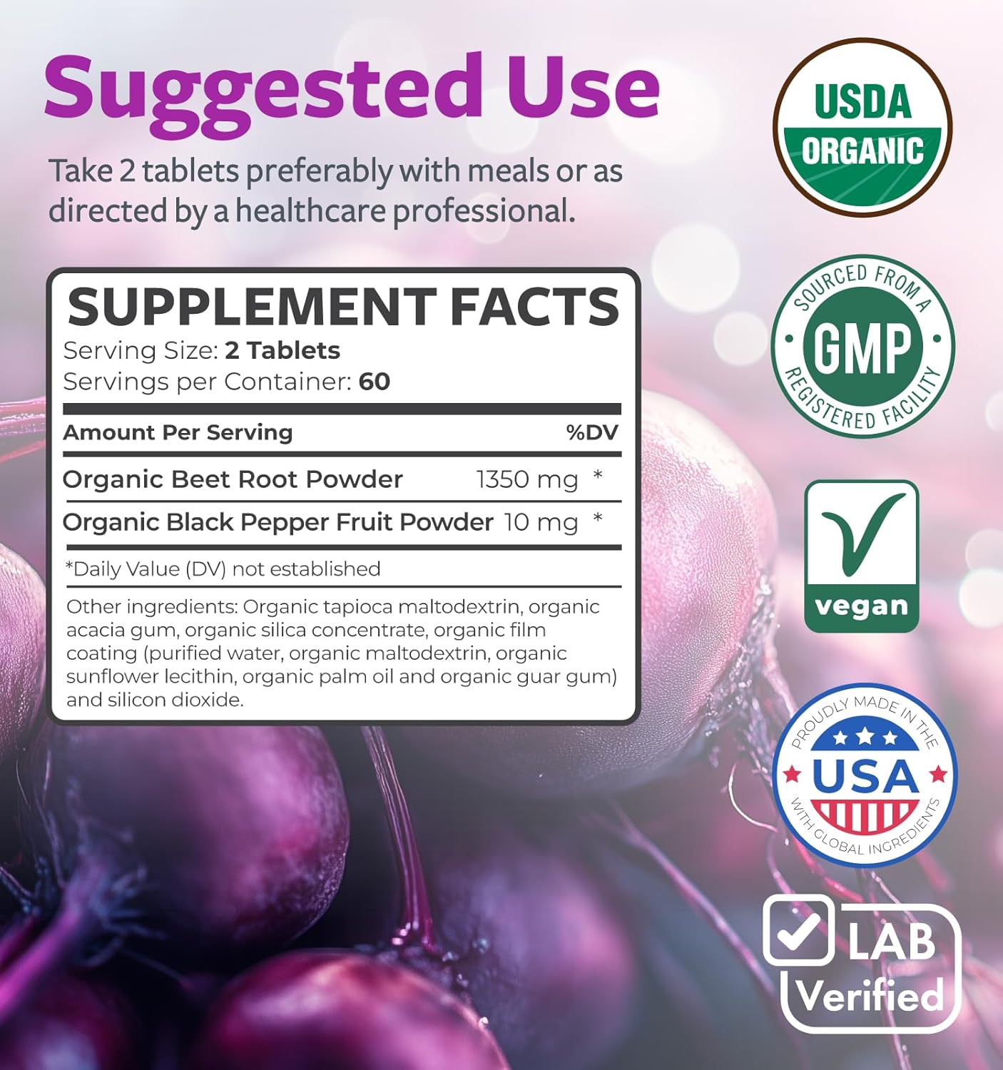 usda-organic-beet-root-powder-tablets-with-black-pepper---1350mg-beets-per-serving---antioxidant-nitrate-supplement-for-athletic-performance-4