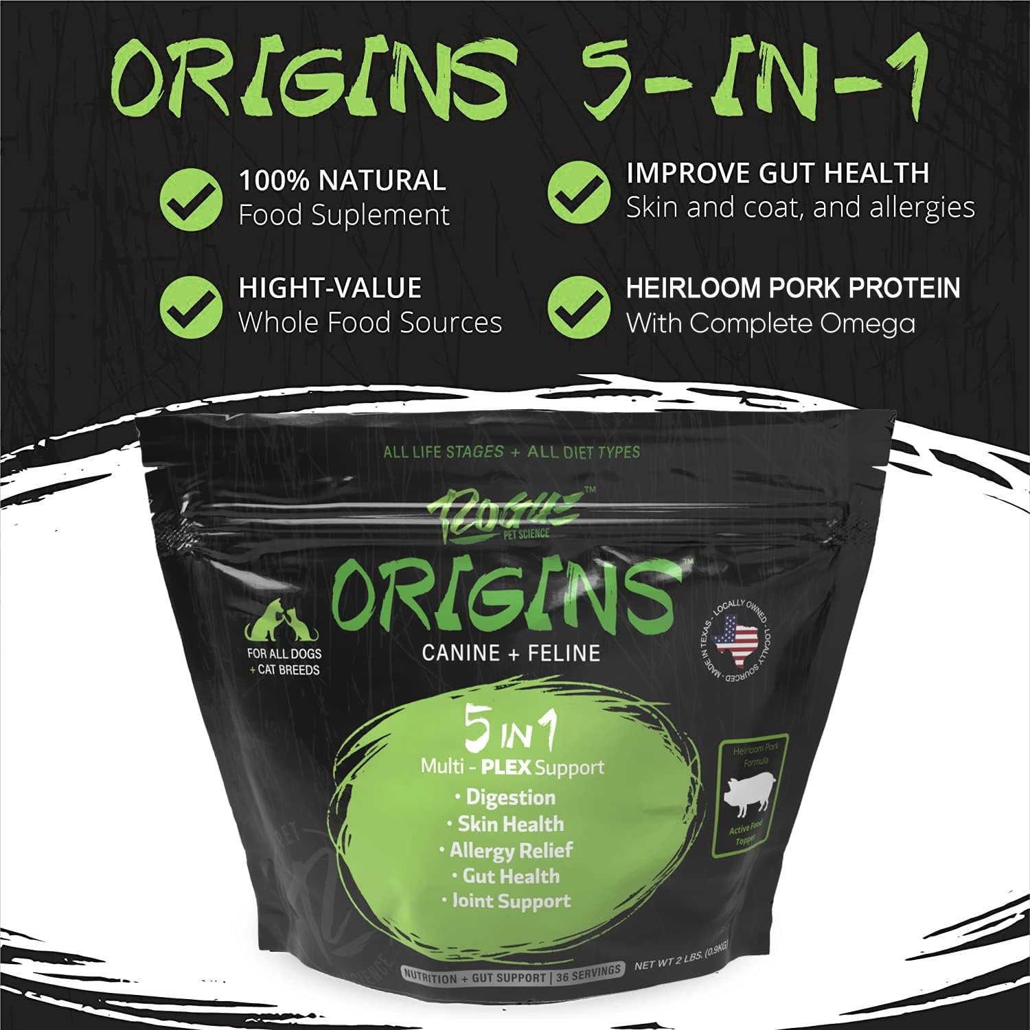 natural-heirloom-pork-protein-dog-supplement-for-healthy-digestion-skin-and-coat---rogue-pet-science-origins-5-in-1-powdered-food-topper---reduces-itching-joint-inflammation---2-lbs-3