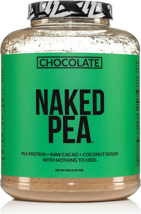 5LB Bulk Chocolate Naked Pea Protein Isolate - Plant Based, Vegetarian & Vegan Protein, Easy to Digest, Non-GMO, Gluten-Free - Espot.com.au
