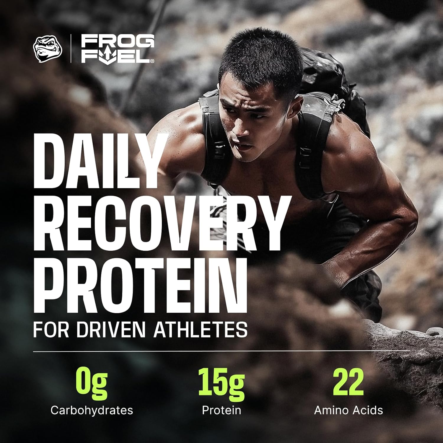 Berry Frog Fuel Power Regular Protein Shot - 15g Nano-Hydrolyzed Grass Fed Collagen, Post Workout, Gluten Free, Fat & Sugar Free, 22 Amino Acids, 0 Carbs - 24 Pack of 1 oz Packets - Espot.com.au