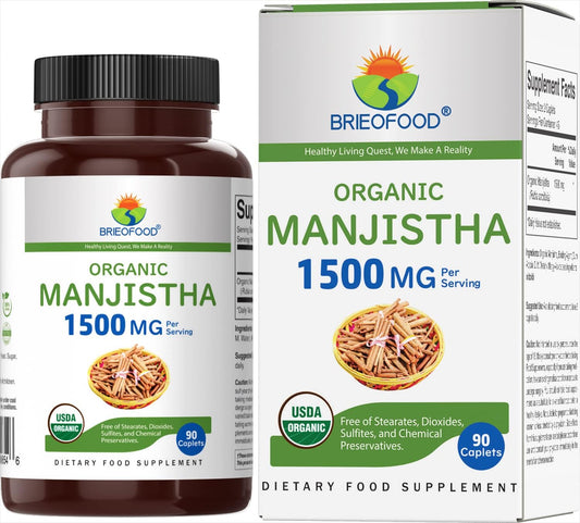 organic-manjistha-1500mg-supplement---45-servings-vegetarian-gluten-free-tablets---brieofood-1