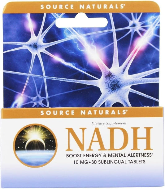 Source Naturals NADH 10mg Peppermint Lozenges for Energy and Alertness - 30 Count - Espot.com.au