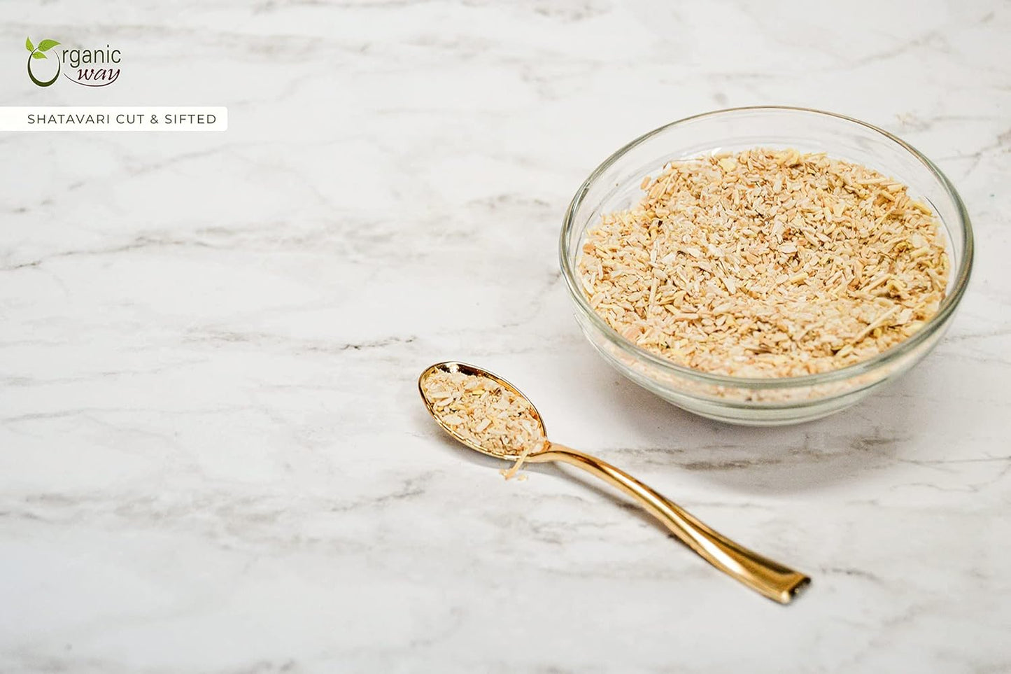 Organic Shatavari Cut & Sifted - Raw & Vegan | Non GMO & Gluten Free | USDA Certified | India-Origin | 1/2LBS - Espot.com.au